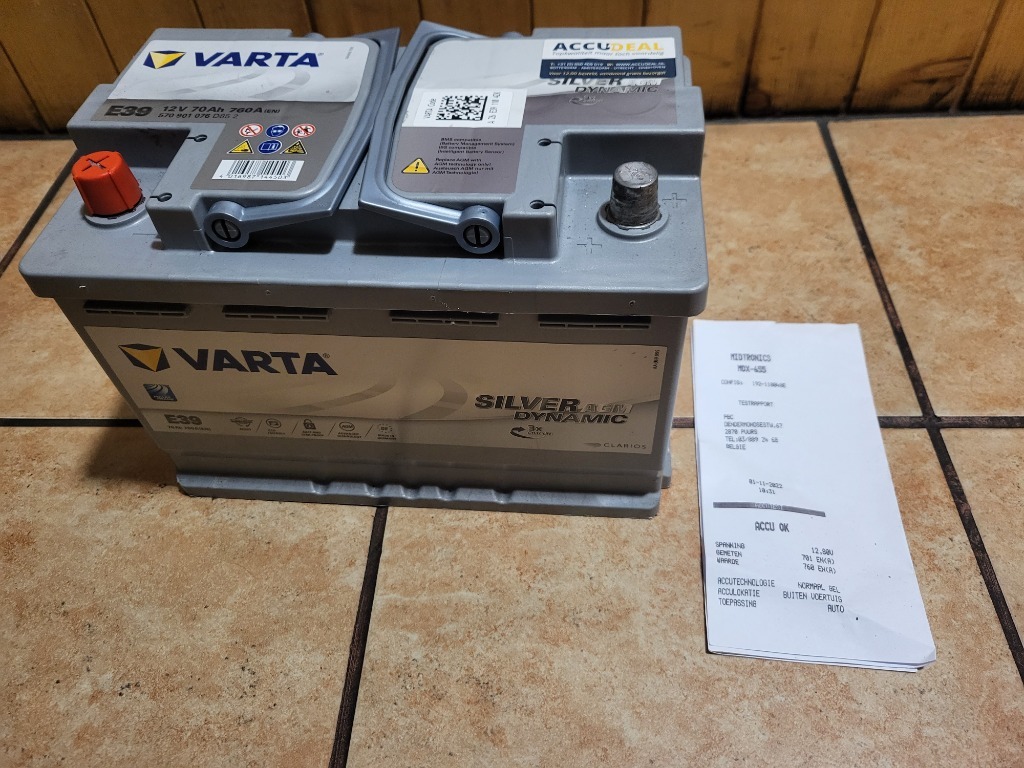 Varta Silver AGM E39 70Ah 760A 570901076