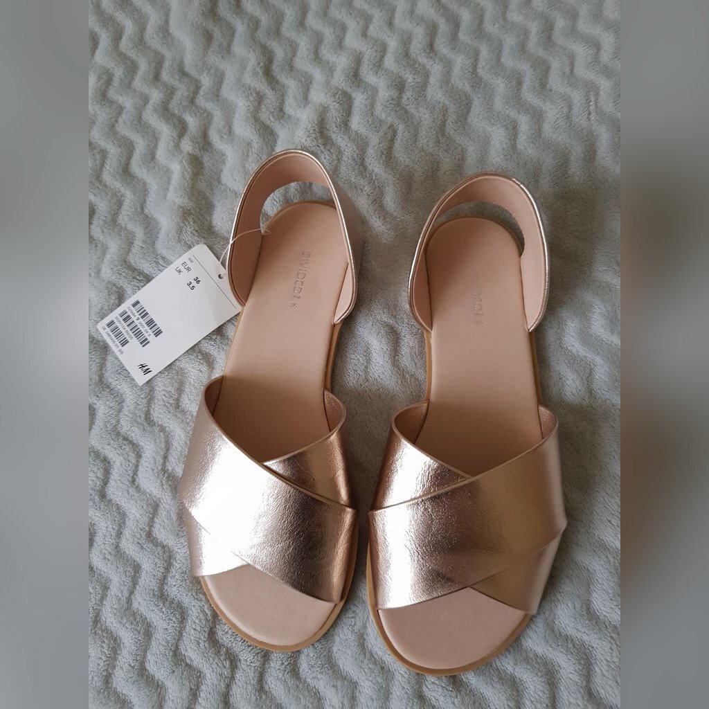 Sandały buty damskie złote nowe H&M r. 36 | Lubin | Kup teraz na Allegro  Lokalnie