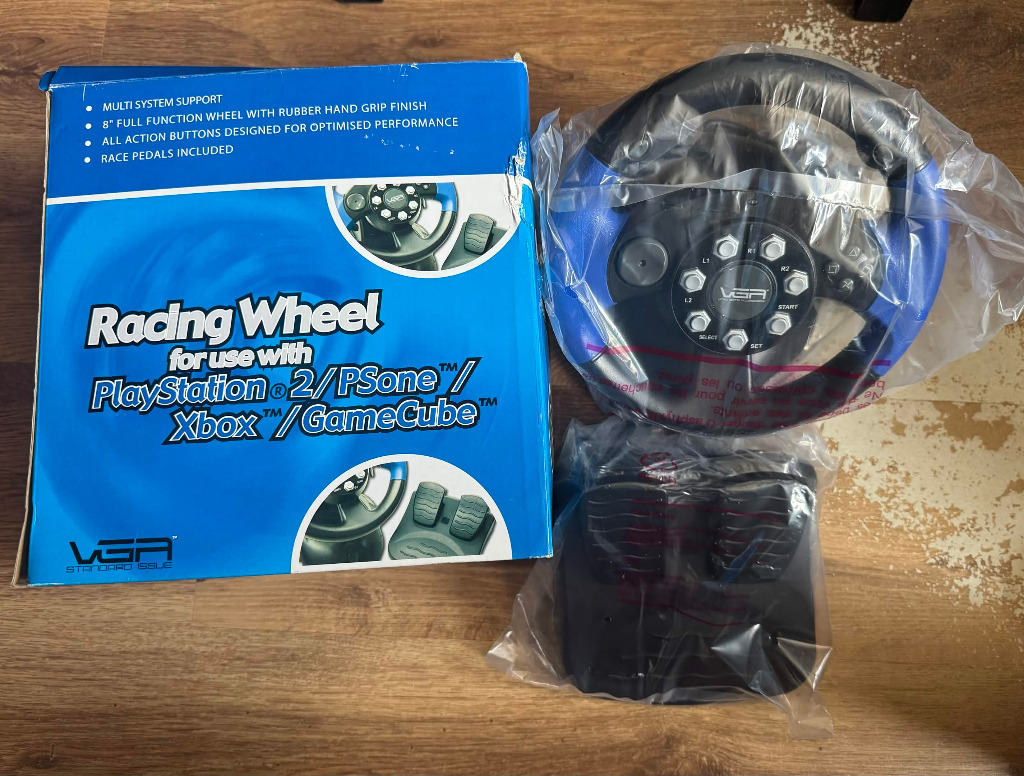 Kierownica VGA Racing Wheel | Wiry | Kup teraz na Allegro Lokalnie