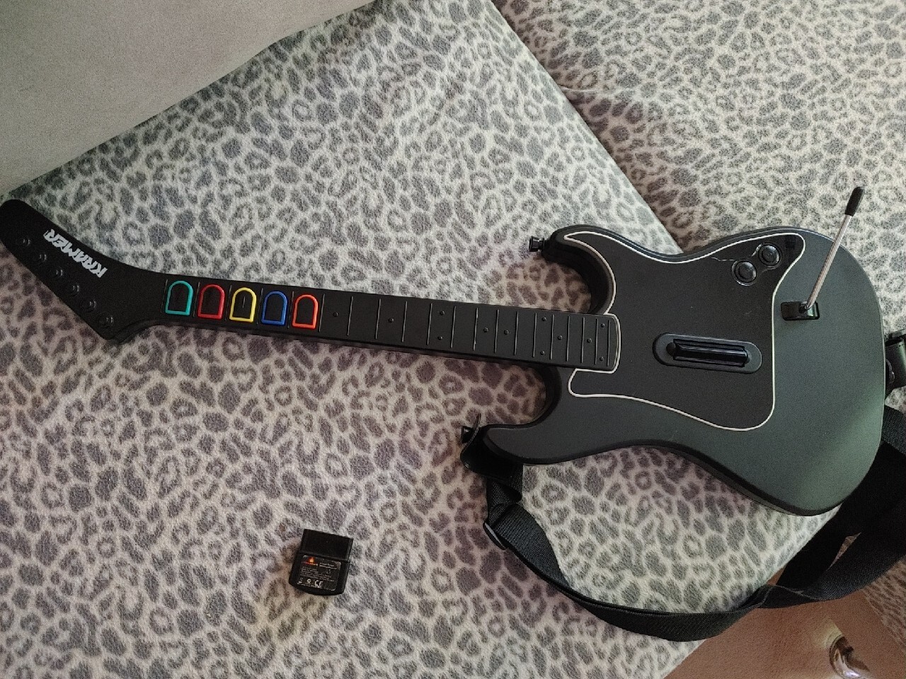 PlayStation 2 Gitara Guitar Hero + adapter sprawne Łódź Kup teraz