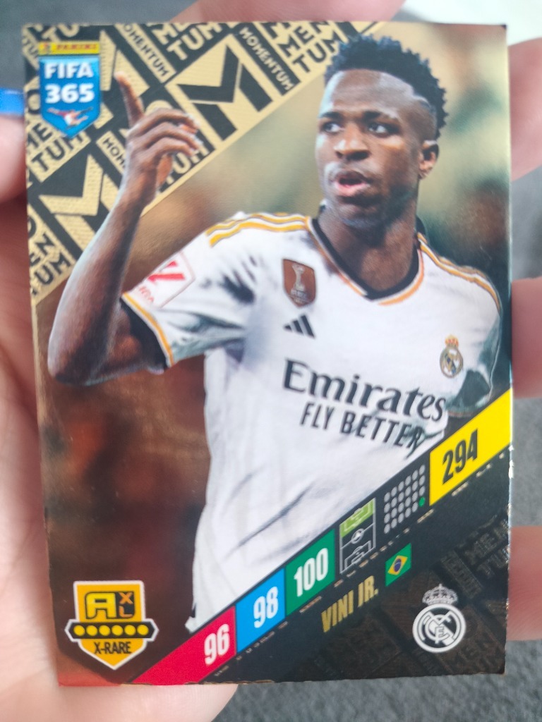 FIFA 365 2024 PANINI karta XRARE MOMENTUM Vini jr Oława Kup teraz