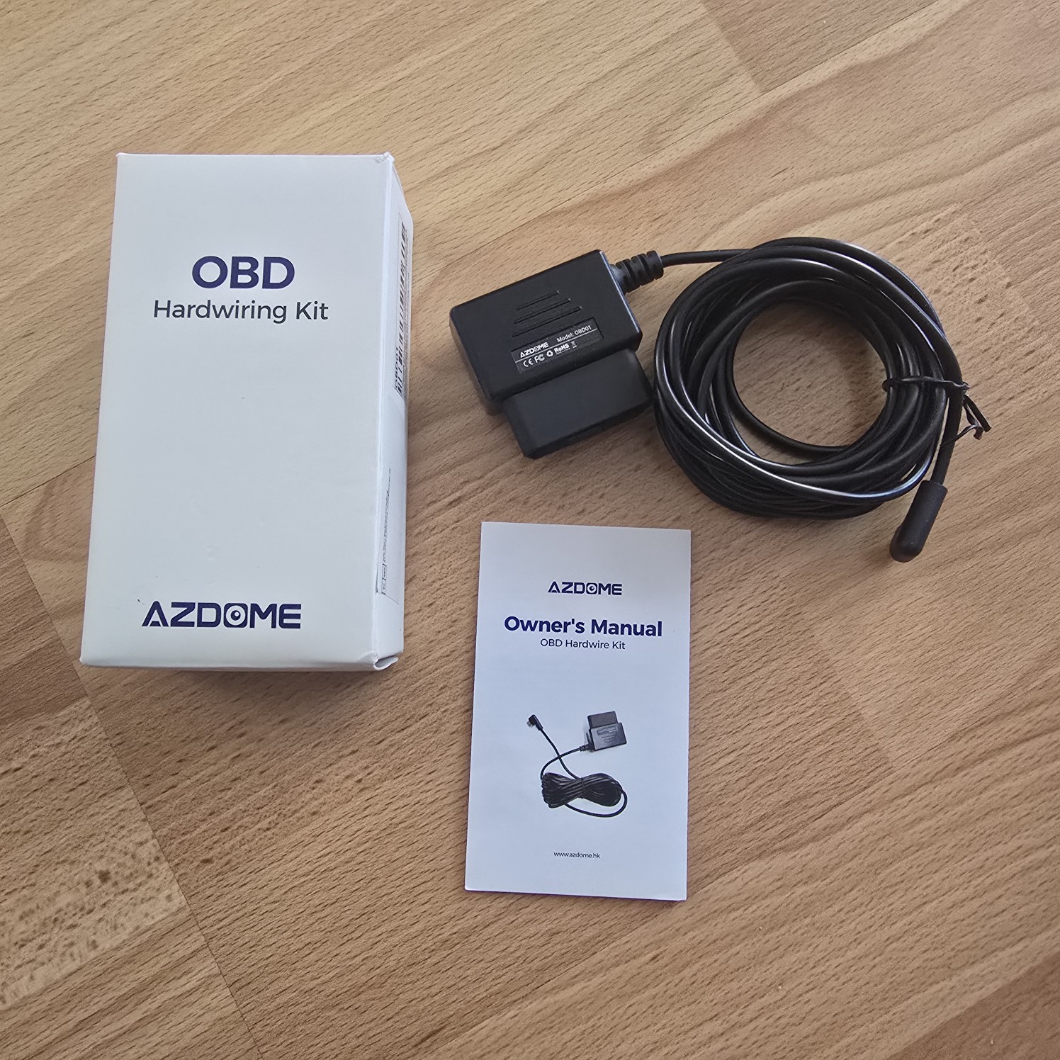 ЖИВЛЕННЯ AZDOME OBD DO КАМЕРИ USB-C Z СЕРВІС TRYBU PARKOWANIA, 12V-24V 