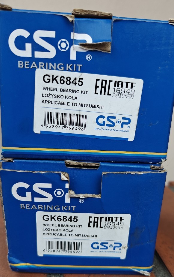 ПІДШИПНИК 2 ШТ GSP GK6845 MITSUBISHI SPACER STAR MB808442 MR449797 