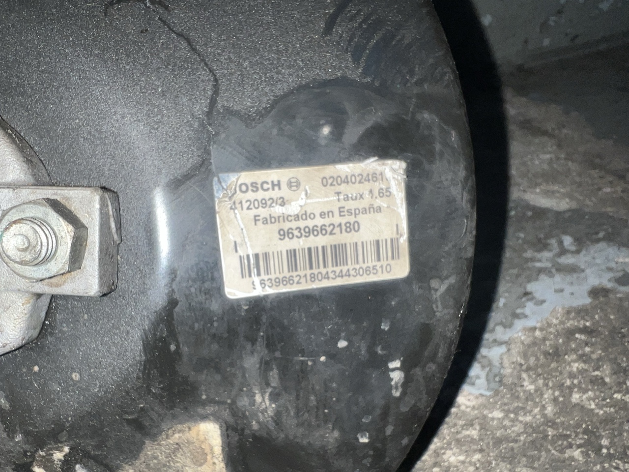 СЕРВОПРИВОД НАСОС ГАЛЬМІВНОЮ PEUGEOT 307 OE 9639662180 