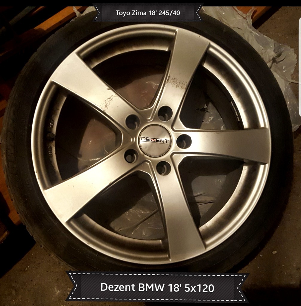 Alufelgi Dezent Bmw 18' 5x120 z oponami zimowymi | Wałbrzych | Kup ...