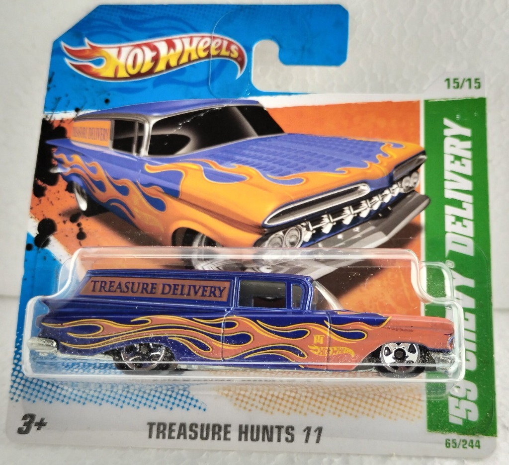 ホットウィール スーパートレジャーハント 59 CHEVY DELIVERY Hot Wheels 59 Chevy Delivery Super T-hunt – MgMinis Diecast
