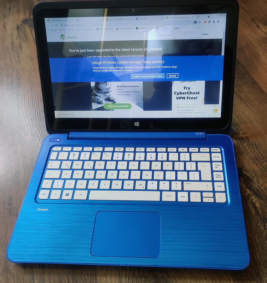 Laptop HP Stream 13 z ekranem dotykowym Wrocław Kup teraz na