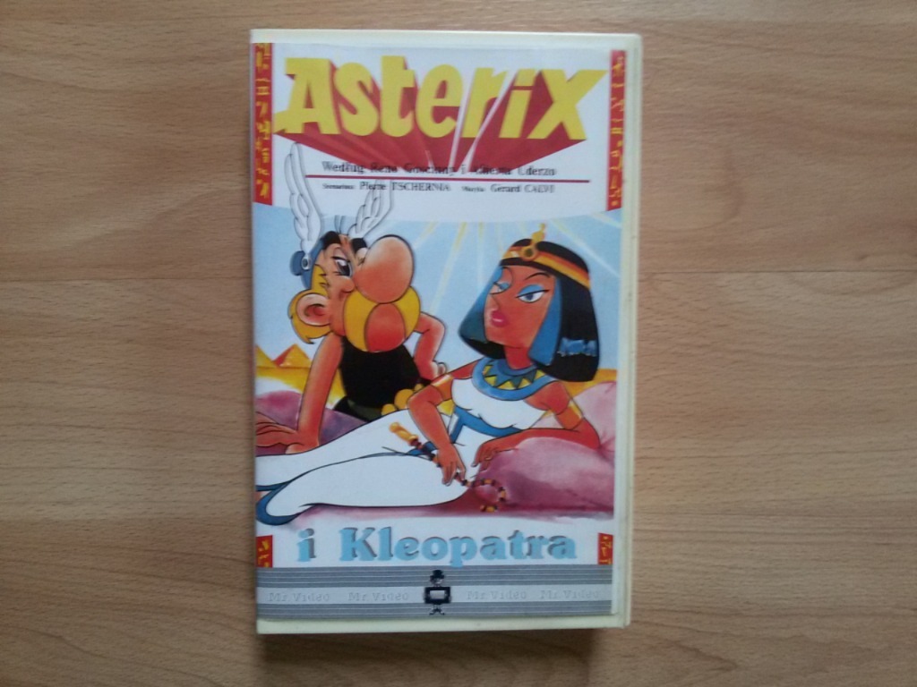 ASTERIX I KLEOPATRA [VHS] wyd. 1993 PL, Mr. Video Strzelin