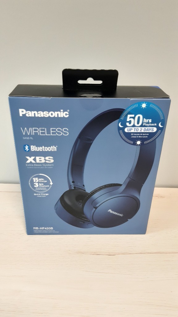 Słuchawki bezprzewodowe Panasonic RBHF420B, Nowe! Łódź Kup teraz