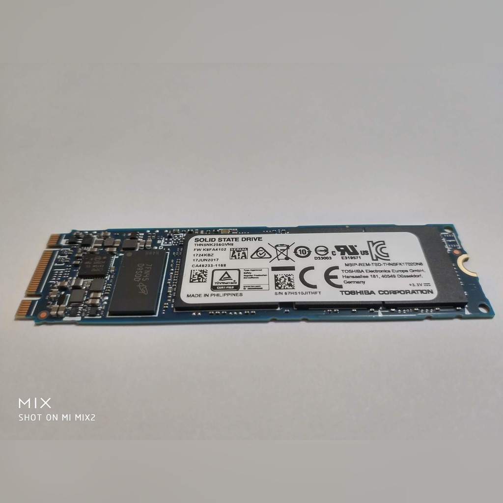 DYSK SSD TOSHIBA THNSNK256GVN8 256GB M.2 2280 | Jarosław | Kup teraz na ...