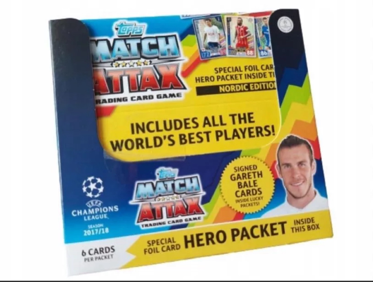 V.LEAGUE17-18トレカ Topps Match Attax Champions League 2017 18 BOX 50 saszetek