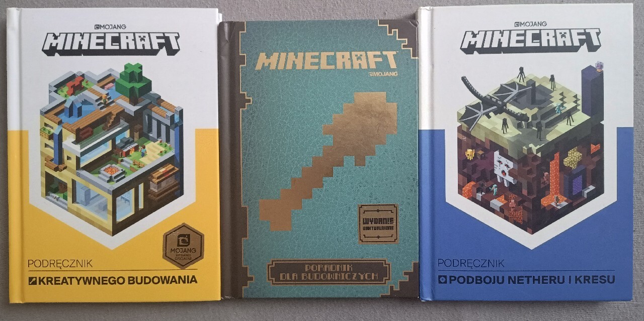 Minecraft Mojang zestaw 3 książek. | Gdańsk | Kup teraz na Allegro Lokalnie