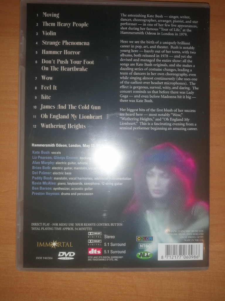 KATE BUSH Live At The Hammersmith Odeon 1979 Warszawa Kup teraz