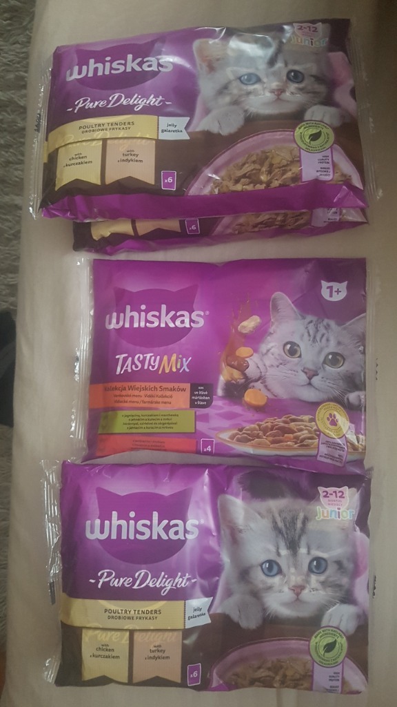 Whiskas saszetki dla kota mix Junior 1+ Police Kup teraz na Allegro