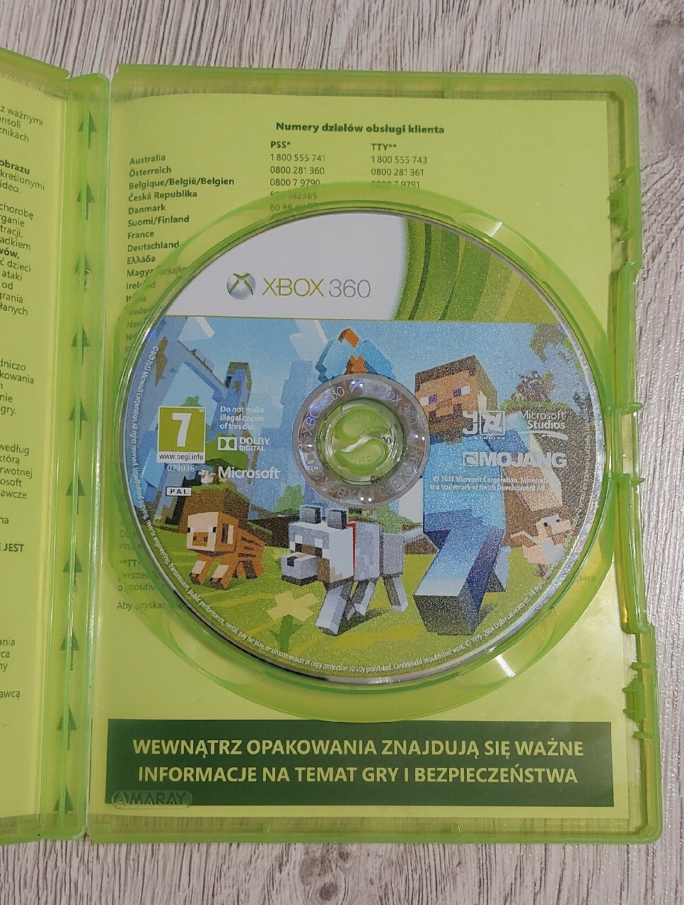 Minecraft xbox 360 wersja pudełkowa Grodzisk Wielkopolski Kup