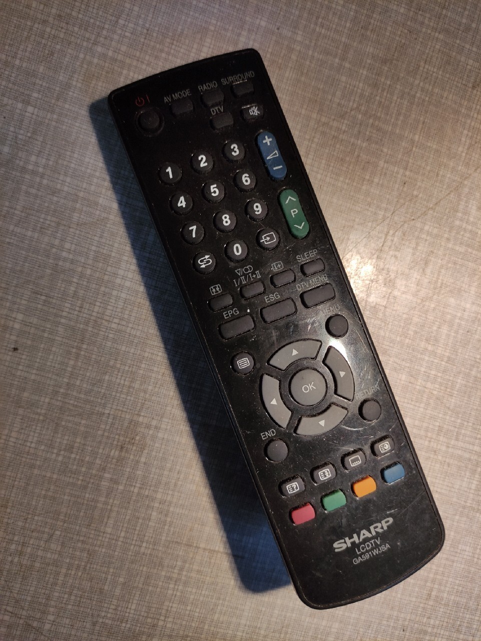 Pilot TV LCD Sharp GA591WJSA sprawny Wyrazów Kup teraz na Allegro