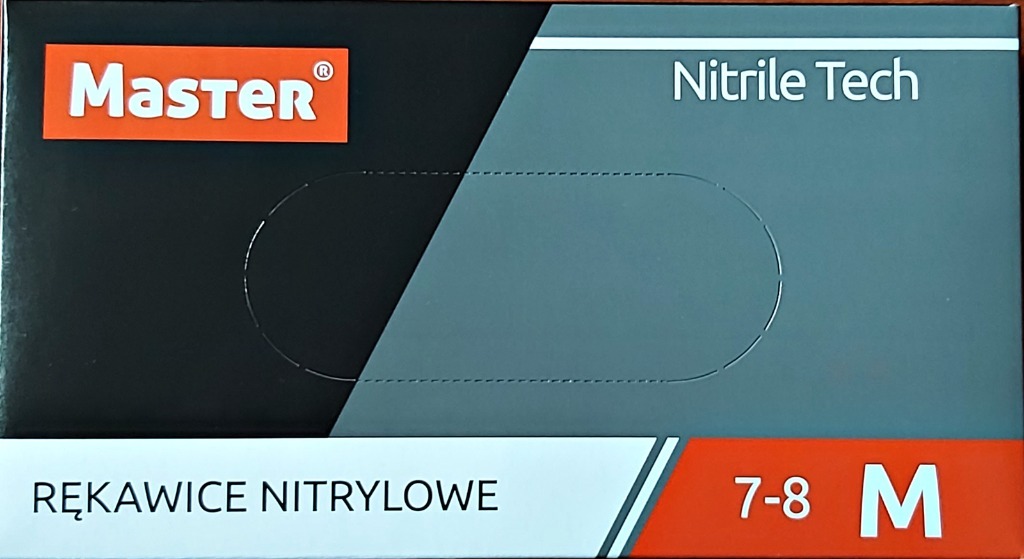 НИТРИЛОВЫЕ ПЕРЧАТКИ MASTER Nitrile Tech R: M