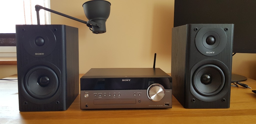 Wieża Sony CMT-SBT300W czarny bluetooth WiFi NFC | Mińsk