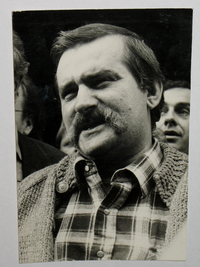 Lech Wałęsa 1980 foto Jagoda Marciniak Opatów Kup teraz na Allegro