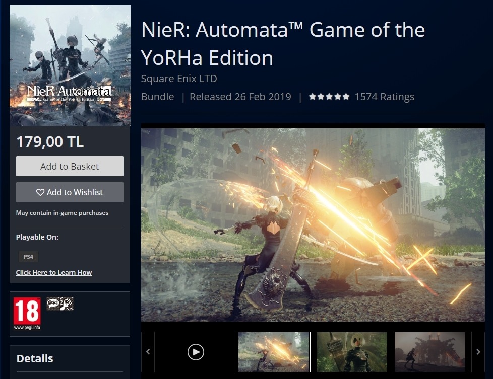 Nier Automata Game Of The Yorha Edition Ps4 Psn Bielsko Biala Licytacja Na Allegro Lokalnie