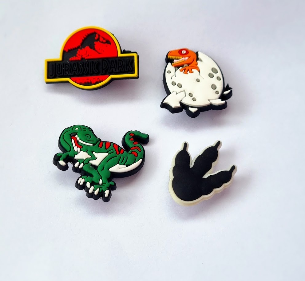 Przypinki do Crocs jibbitz Jurassic Park Dinozaury Warszawa Kup