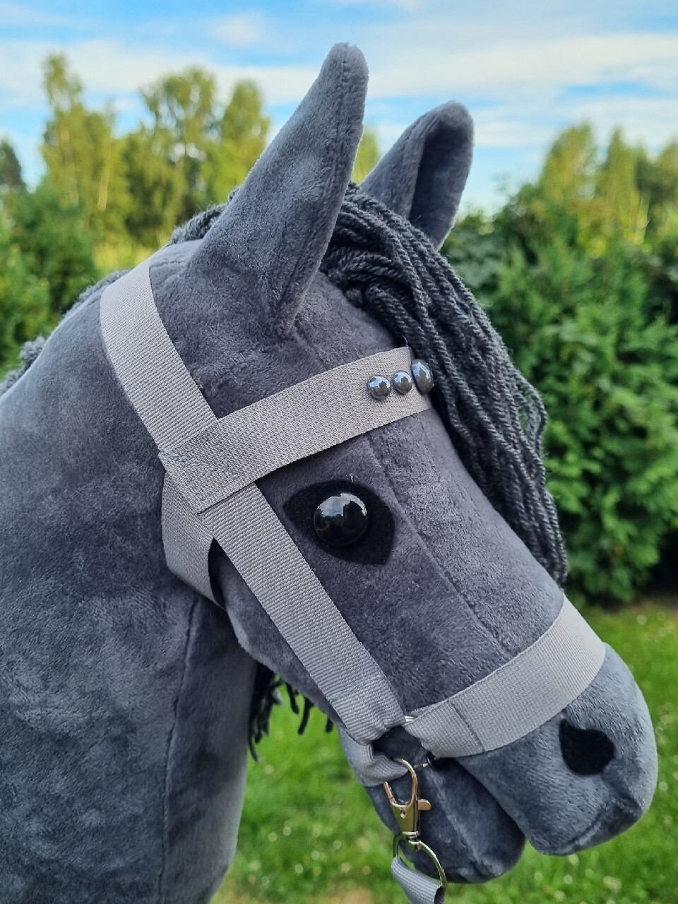 Hobby horse. Z oglowiem. Szaryciemny. Ostrów Mazowiecka Kup teraz