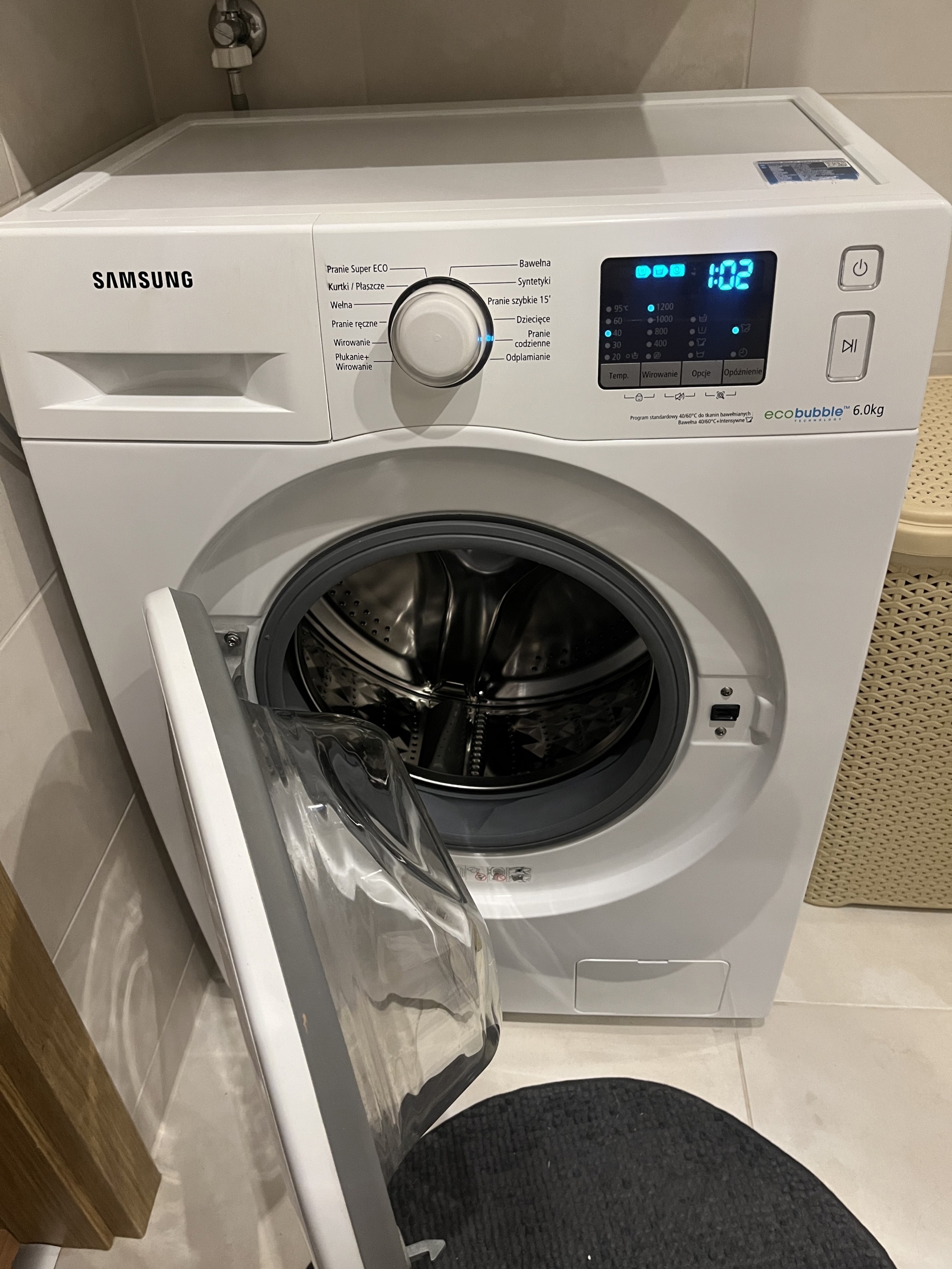 Pralka SAMSUNG ECO BUBBLE 6 kg slim | Dębica | Kup teraz na Allegro ...