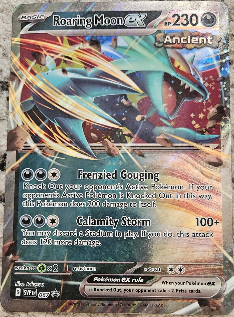 ポケモンカード　Moon Karta Pokemon TCG Roaring Moon ex SVP 067 Oversize