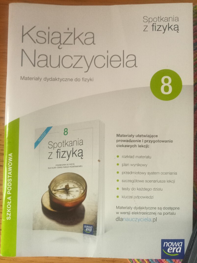 Sprawdzian Fizyka Klasa 8 SPOTKANIA Z FIZYKĄ KL 8 nowa era 2018 testy | ZELÓW | Kup teraz na