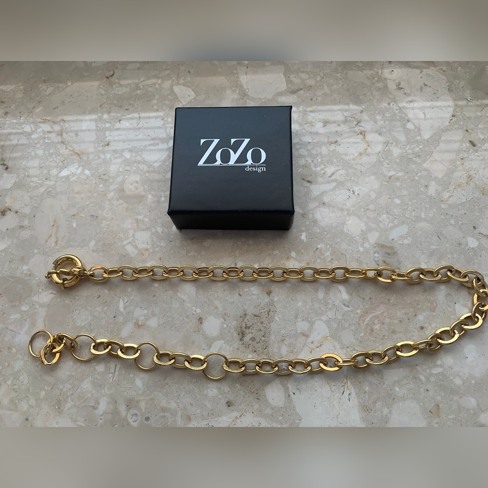 Złoty choker Zozo Design pancerka okazja! Warszawa Kup teraz na