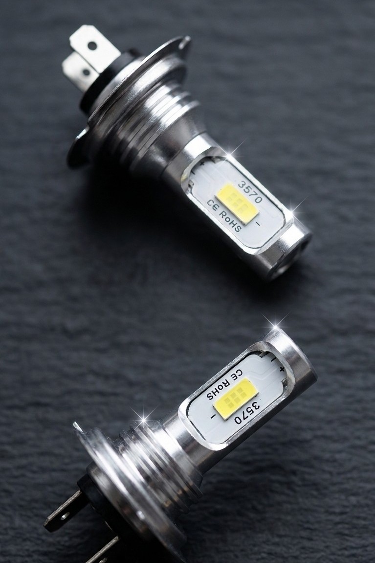 НОВЕ ЛАМПОЧКИ LED (СВІТЛОДІОД) H7 МІНІ CSP 3570 PLUG&PLAY АВТОМОБІЛЬНИЙ КОМПЛЕКТ 2 SZT. 12V 