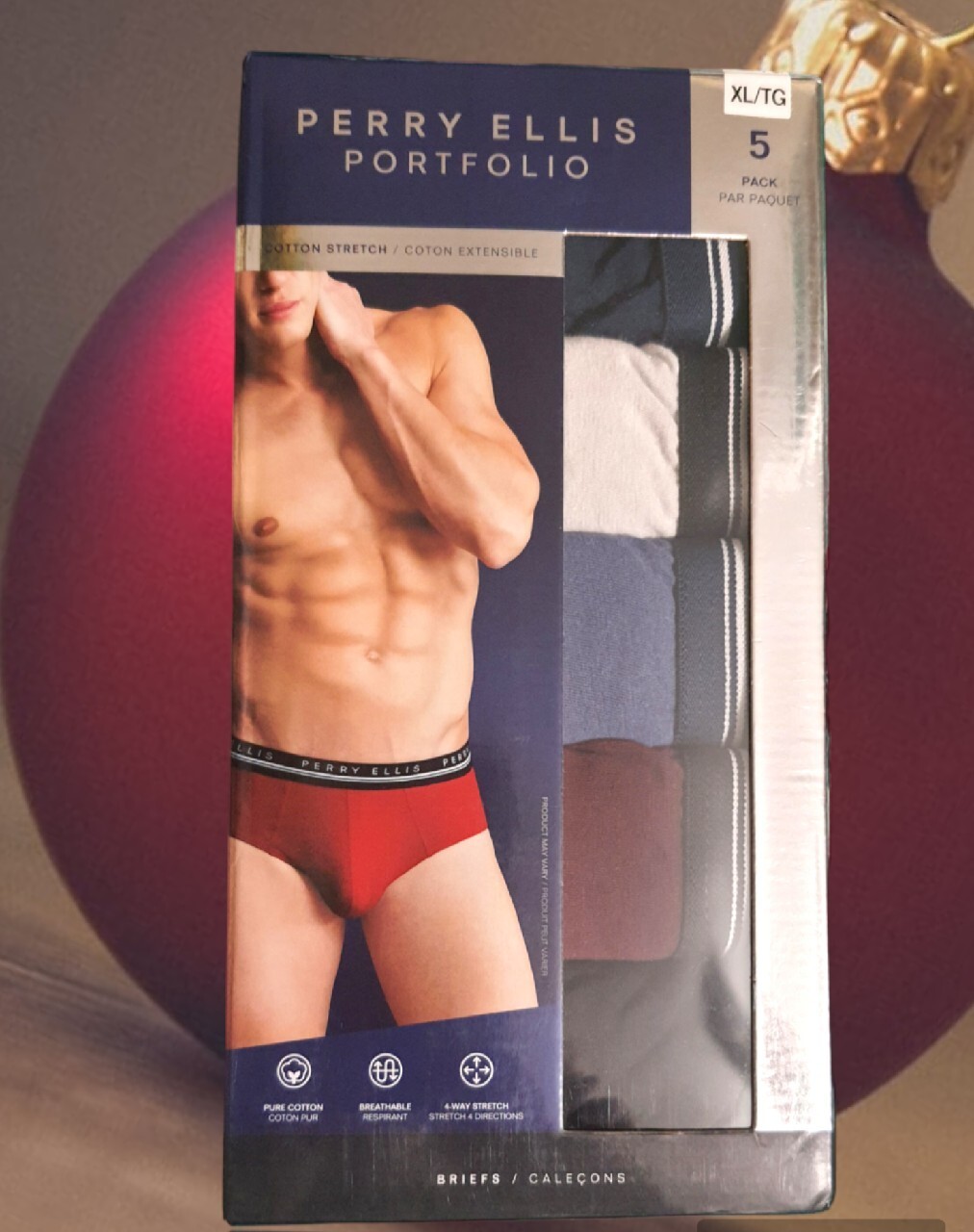 Briefs PERRY ELLIS PORTFOLIO XL 5pack majtki z USA Warszawa Kup