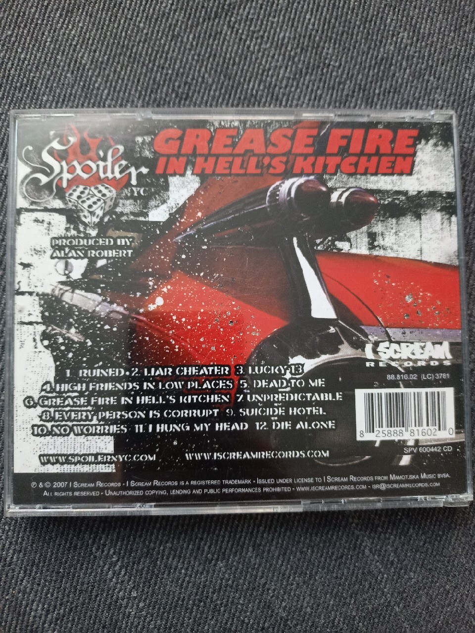 Spoiler NYC grease fire in hell's kitchen Punk HC Warszawa