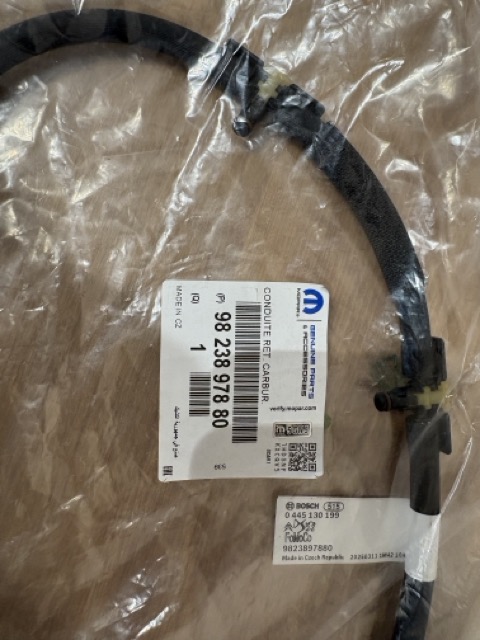 CITROEN PEUGEOT ПРОВІД ШЛАНГ ПЕРЕЛИВУ ПАЛИВА 1.6 HDI BLUEHDI 9823897880 