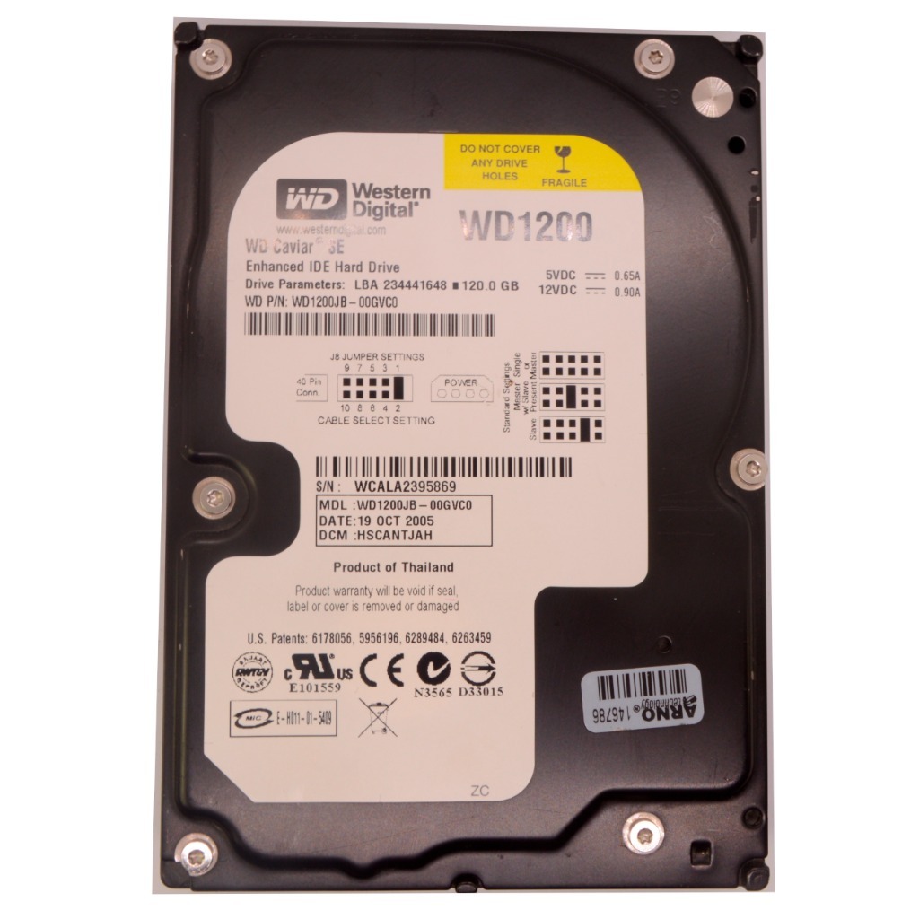 Dysk HDD WD Caviar WD1600JB 120GB ATA/IDE 3.5" | Tychy | Kup teraz na ...