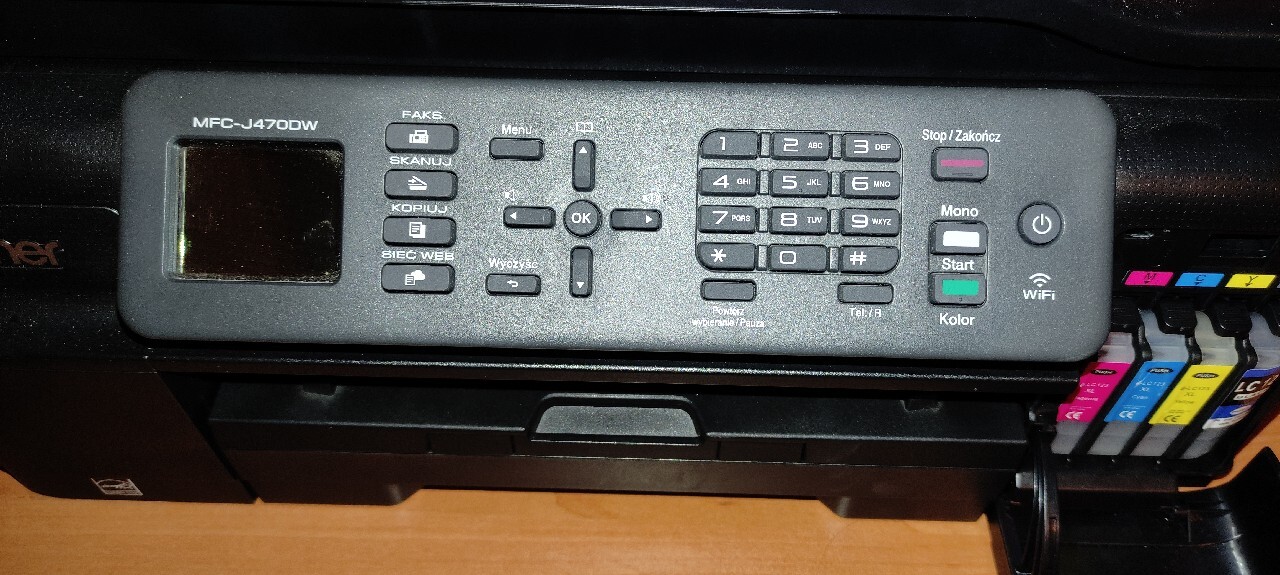 Drukarka Brother MFCJ470DW wifi skan tanie tusze Wrocław Kup teraz