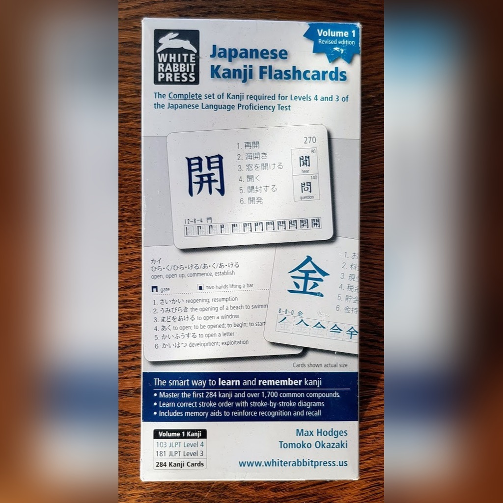 Japanese Kanji Flashcards vol 1 White Rabbit Press Łódź Kup teraz