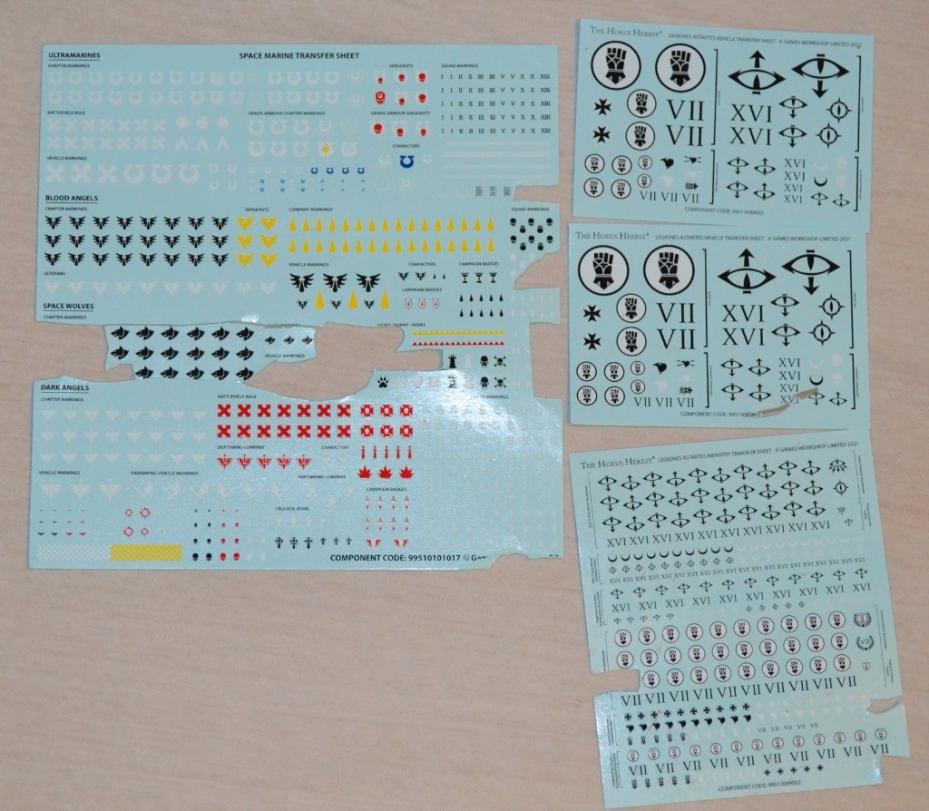Space Marines Transfer sheet Sopot Licytacja na Allegro Lokalnie