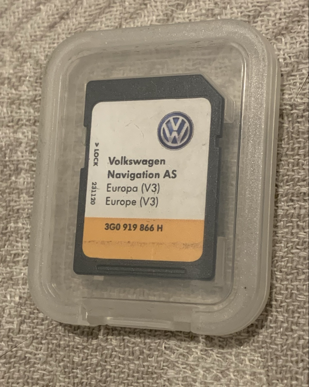 КАРТИ НАВІГАЦІЇ VOLKSWAGEN 3G0919866H ЄВРОПА КАРТА SD 