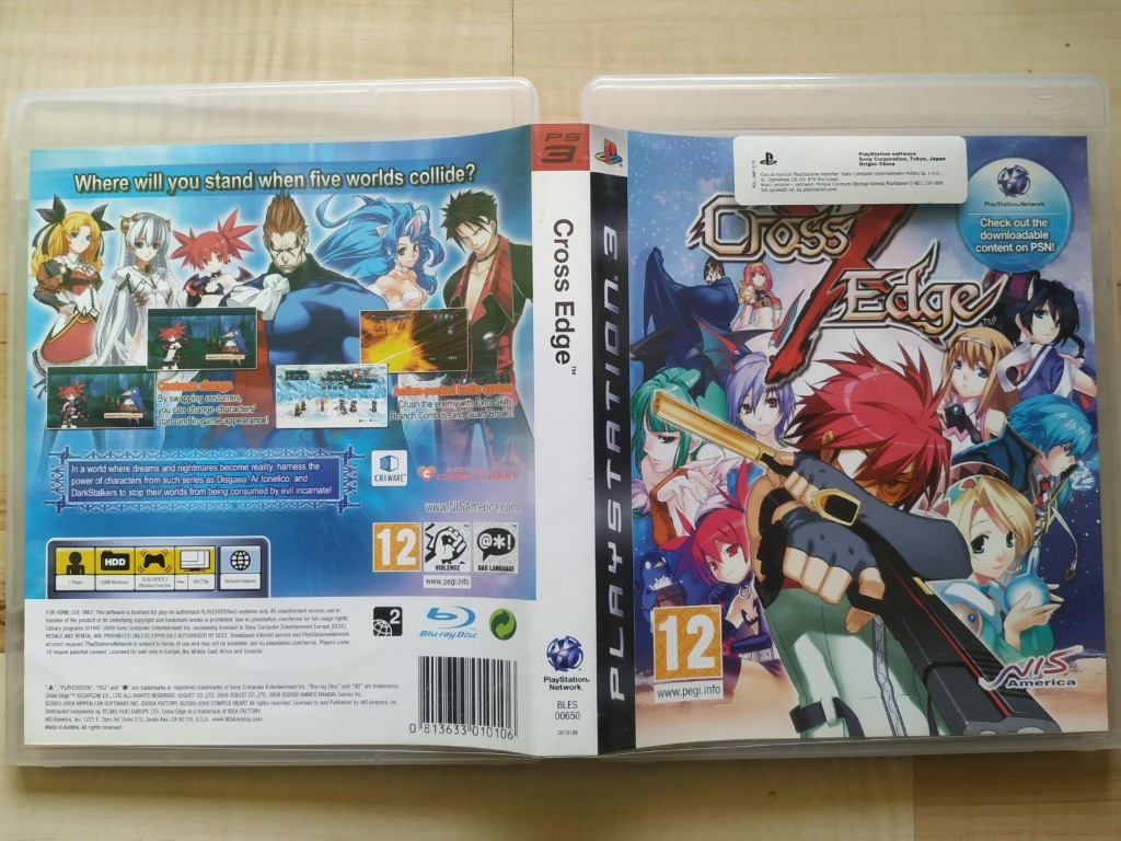 Cross Edge PS3 / Super Stan / 3xA Komplet / Unikat Nowy Sącz Kup