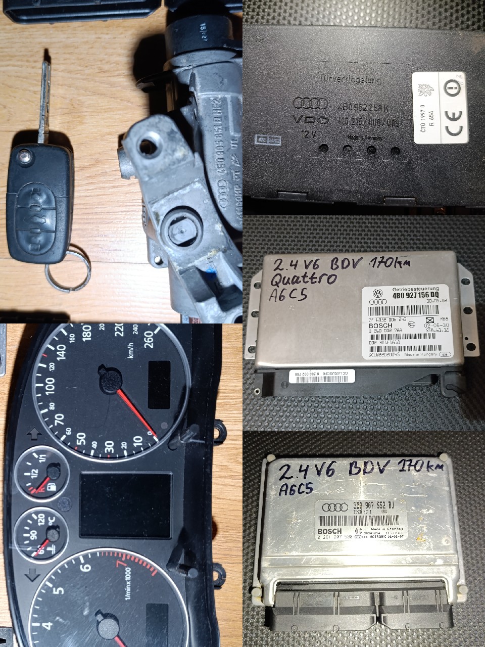КОМПЛЕКТ СТАРТОВИЙ A6 C5 РЕСТАЙЛ 2.4V6 171KM АВТОМАТ FIS 3B0907552BJ 
