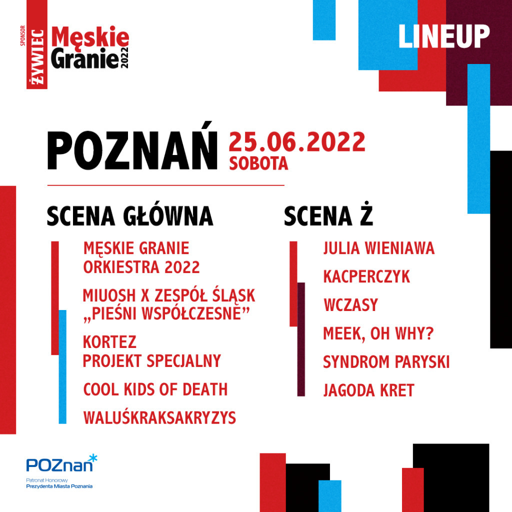POZNAŃ 2 bilety MĘSKIE GRANIE sobota Łódź Ogłoszenie na Allegro