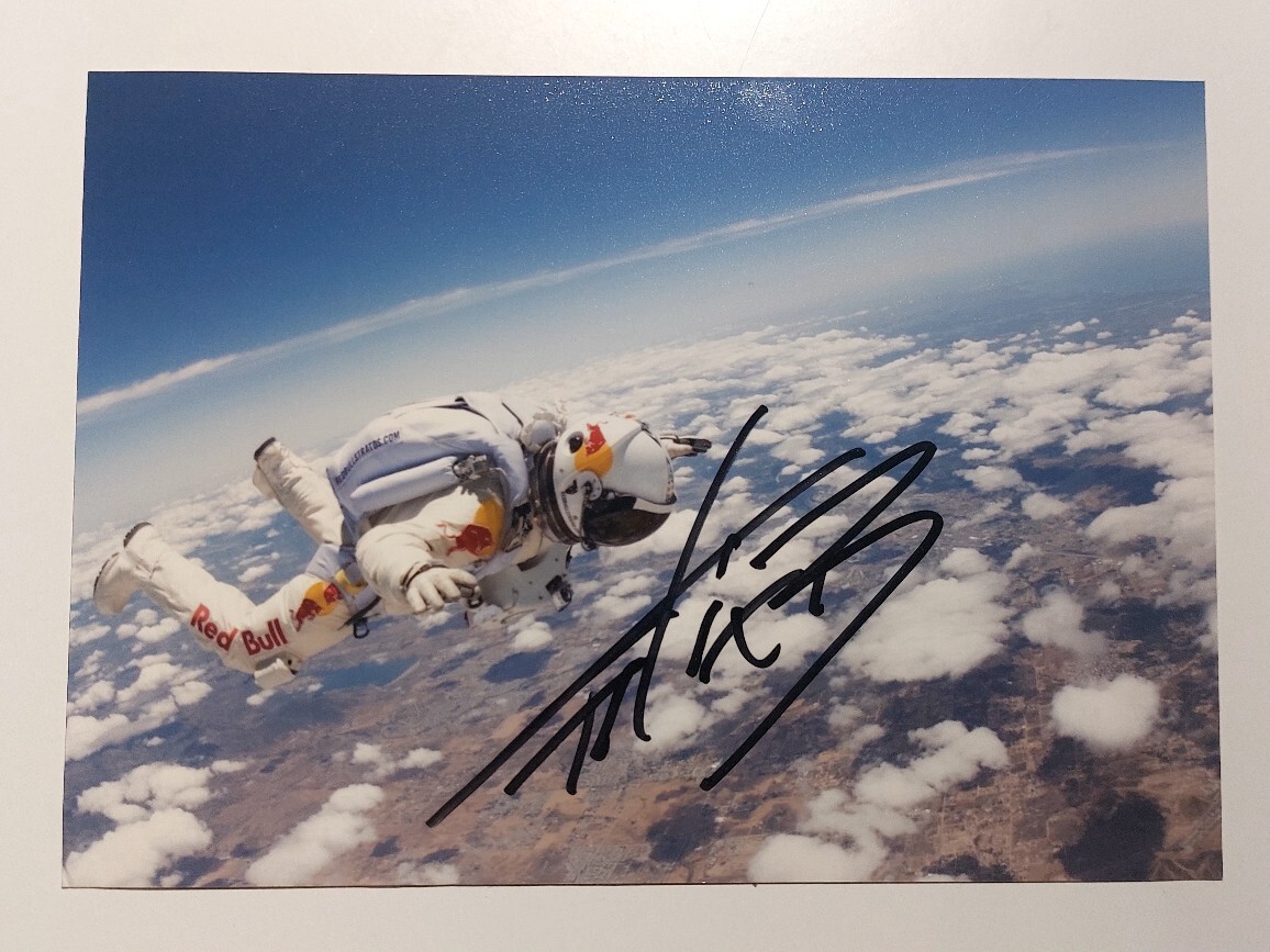 Felix Baumgartner. Oryginalnym autograf Pisarzowice Licytacja na
