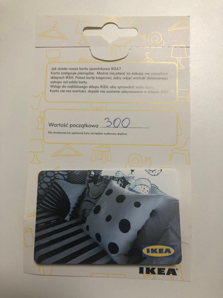 Voucher Bon Karta Podarunkowa Upominkowa Ikea 300 Kup Teraz Za 270 00 Zl Warszawa Allegro Lokalnie