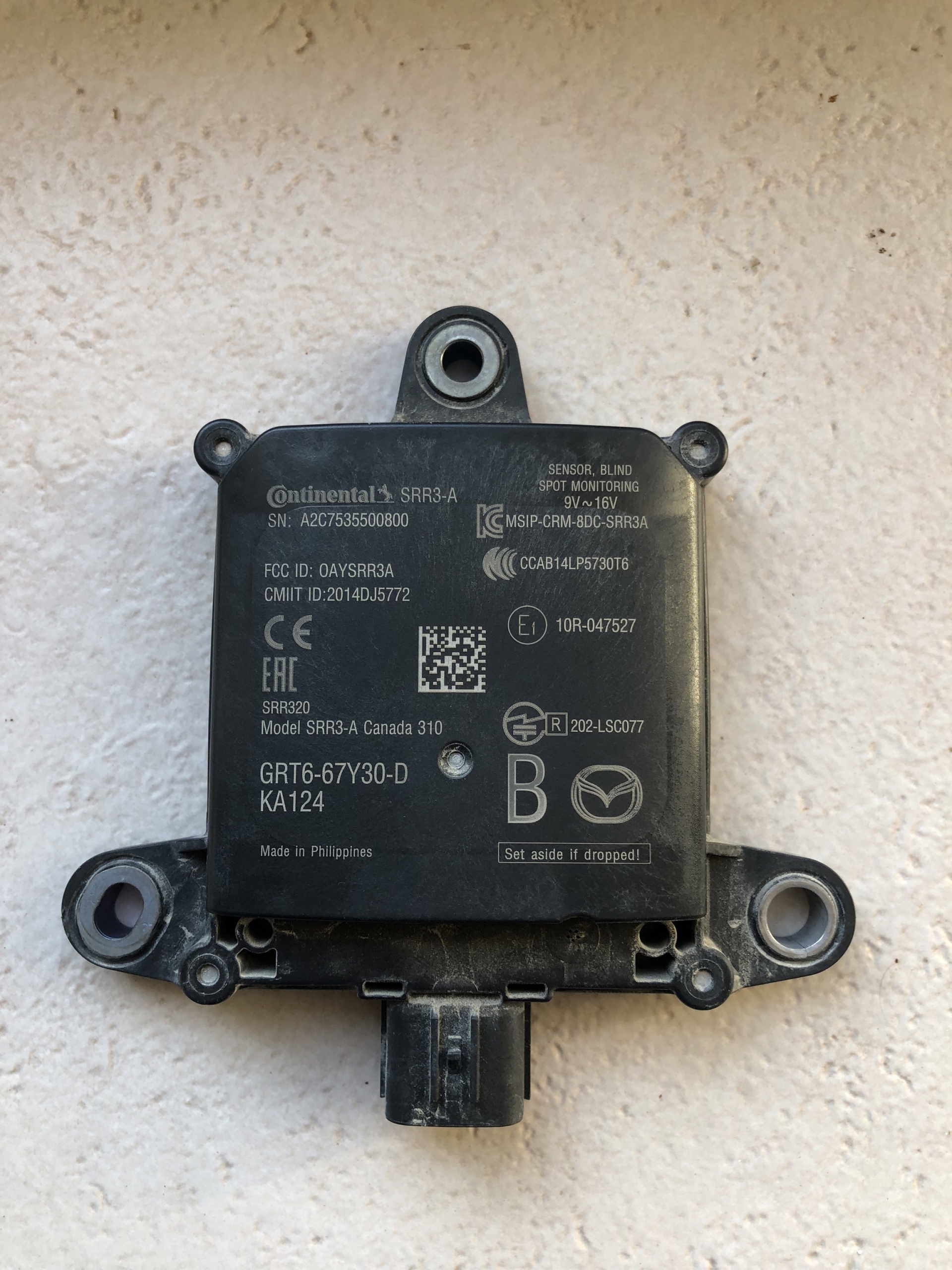 Sensor blind spot monitor, radar, Mazda 6, 2018 Olsztyn Kup teraz