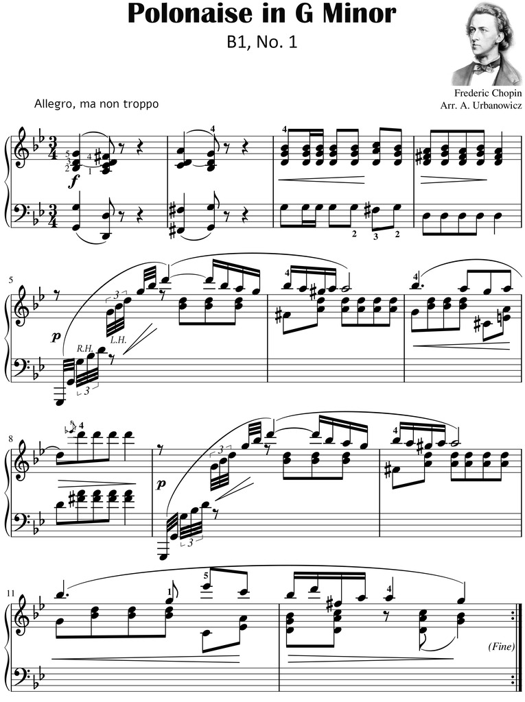 3 Polonezy Chopin Nuty Latwy Fortepian Pdf Kup Teraz Za 19 98 Zl Sztombergi Allegro Lokalnie