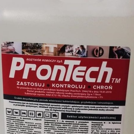 PRONTECH 5L Środek do dezynfekcji powierzchni rąk | Warszawa | Kup ...