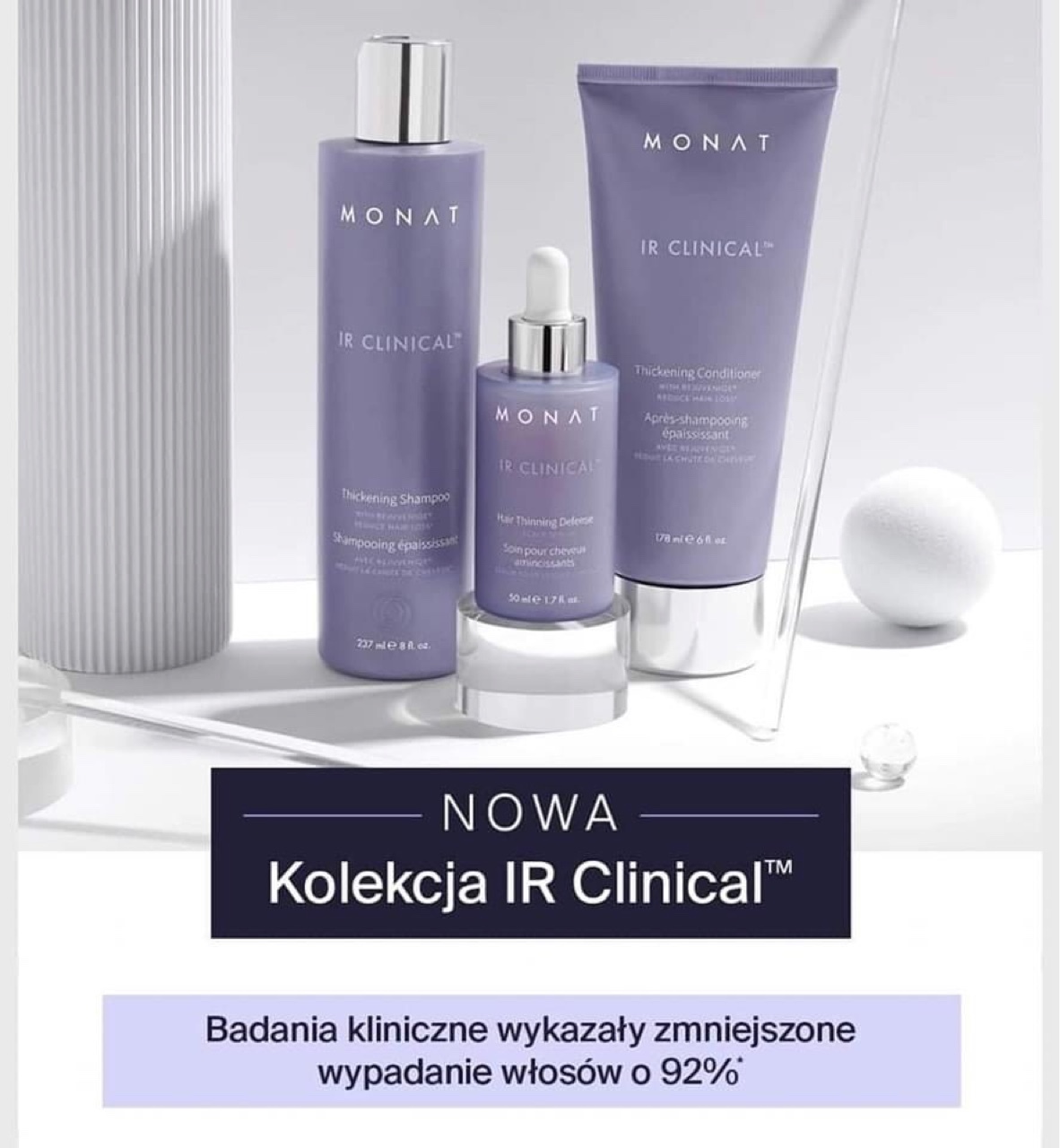 MONAT IR Clinical ZESTAW PIĘKNE GĘSTE Grube Włosy | Warszawa | Kup