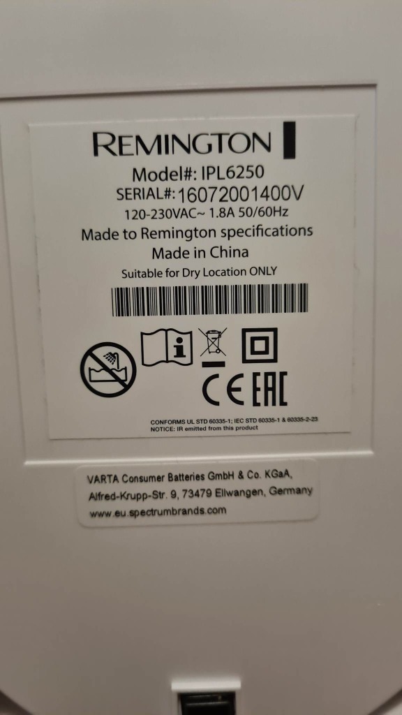 Zdjęcie oferty: Remington ILight IPL 6250 (praktycznie nieużywany)