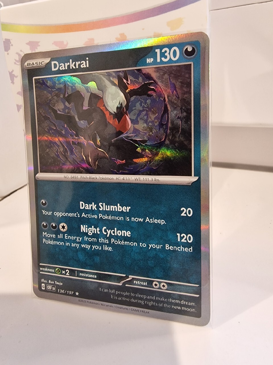 darkrai pokemon card value 136/197 Darkrai - 136/197 - Obsidian Flames main image 0
